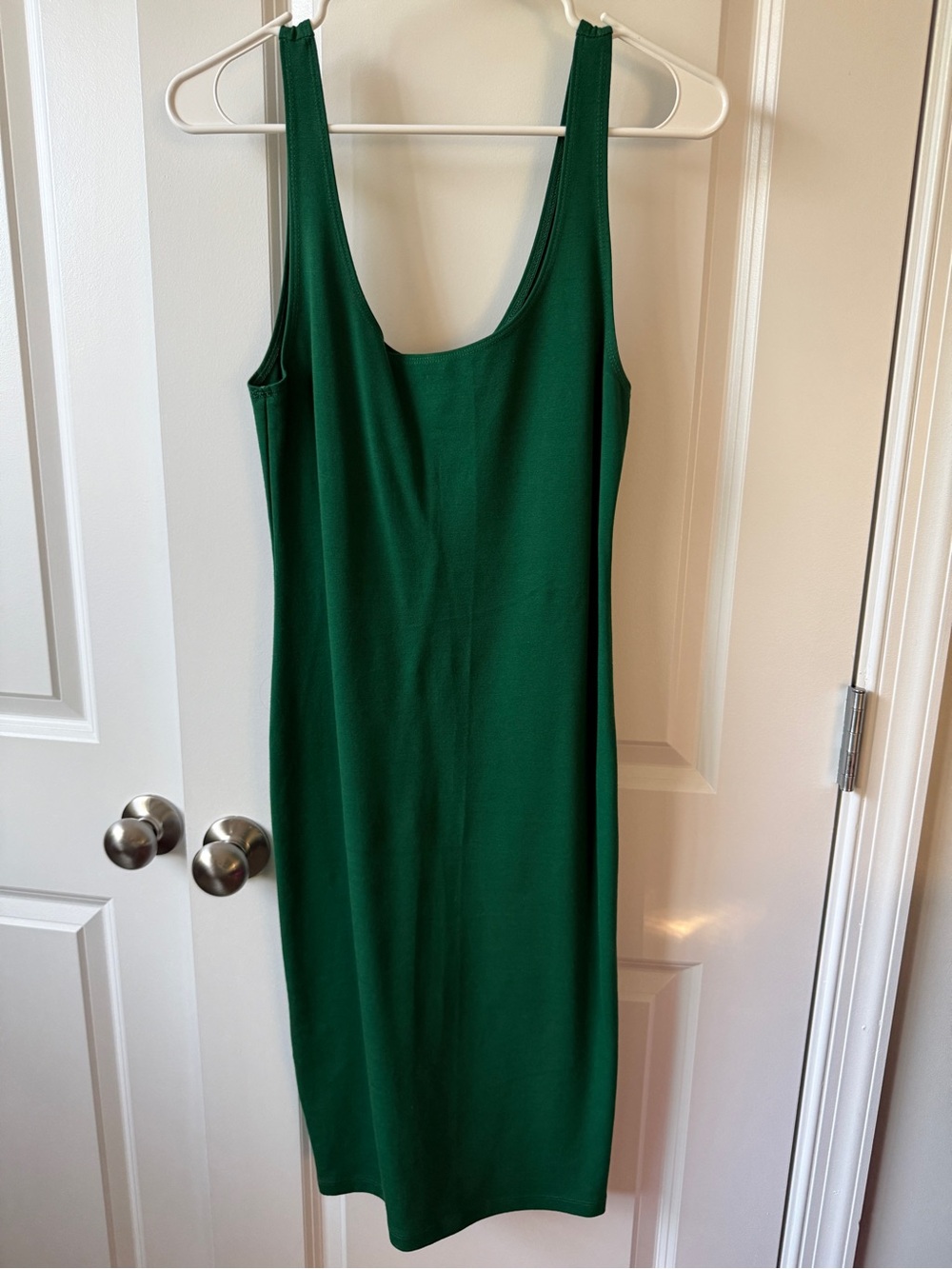 Forever 21 Emerald Green Scoop Neck Slip Dress